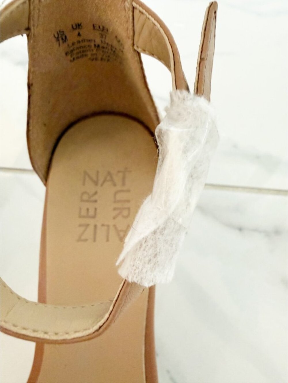 Naturalizer Vera Leather Ankle Strap Dress Sandals in Frappe 7M NWOT - Picture 7 of 12